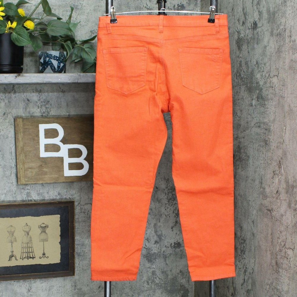 NWT DG2 Printed Skinny Jeans 16P Strawberry Orange - Picture 4 of 8